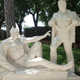 Illustration for article titled Visit Rome, see the statue of Superman and Batmans foreplay